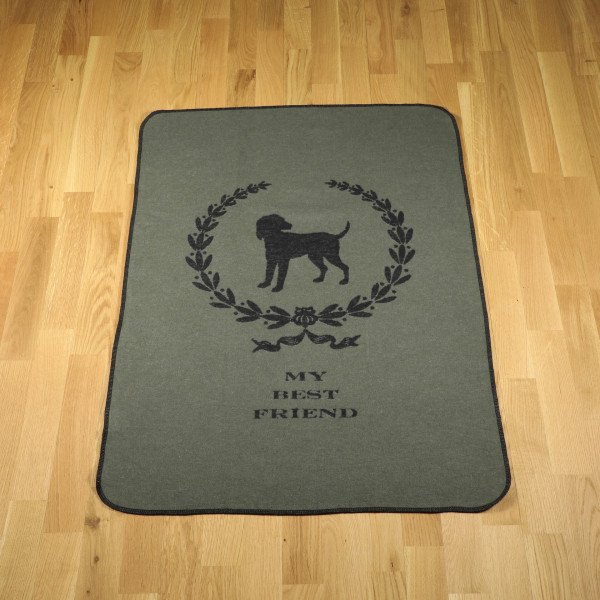 Dog blanket "MY BEST FRIEND" army