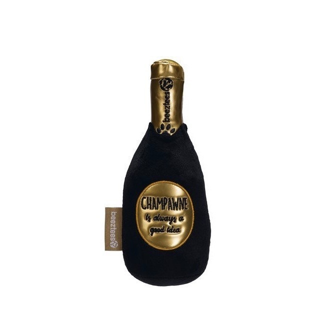 Champagne dog toy