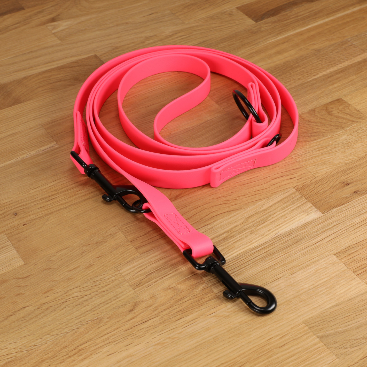 Dog leash &quot;Lagos&quot; Biothane® Neon Pink