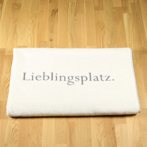 Living blanket "Lieblingsplatz" Raw White