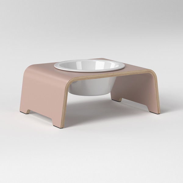 dogBar® Single Antique Pink mit Porzellannapf