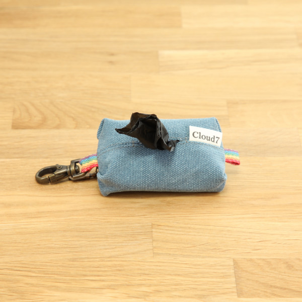 Poop bag dispenser Doggy-Do-Bag Canvas Blue