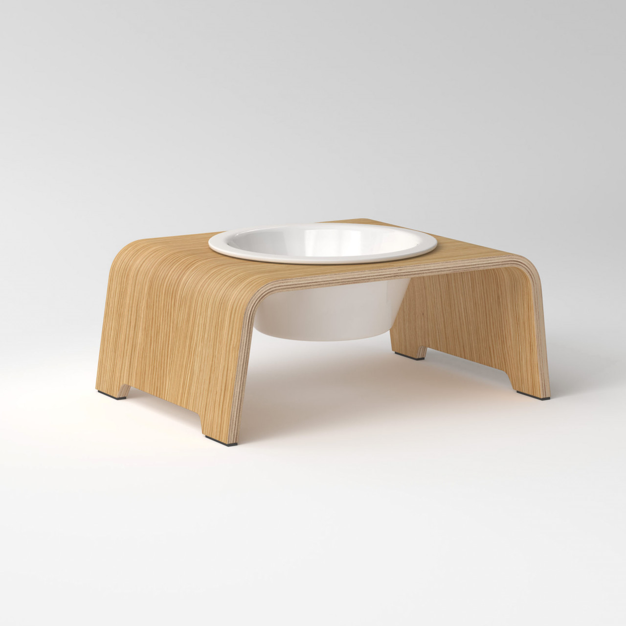 dogBar® Single Oak light with porcelain bowl