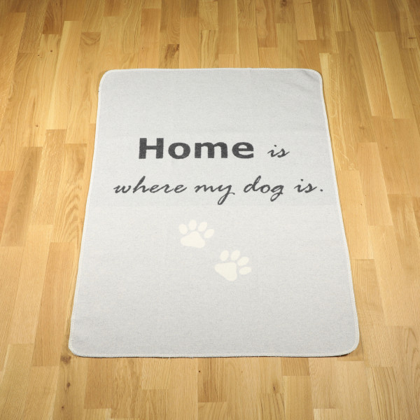 Hundedecke home is where my dog is filz