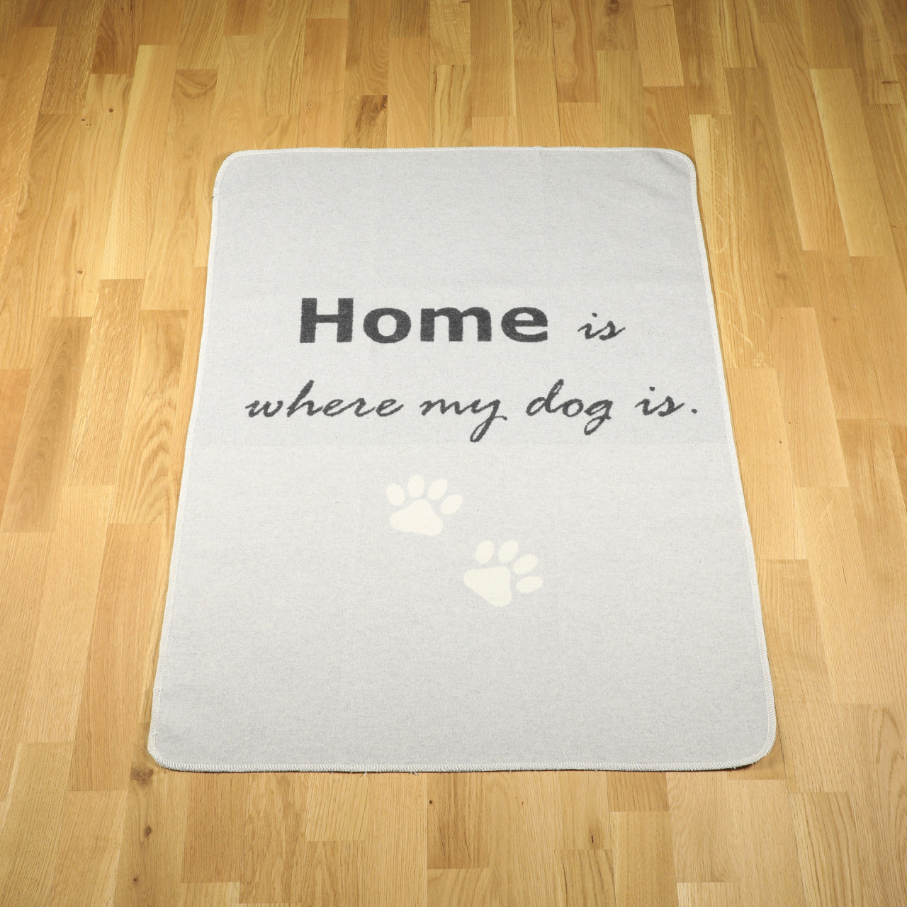 Hundedecke home is where my dog is filz