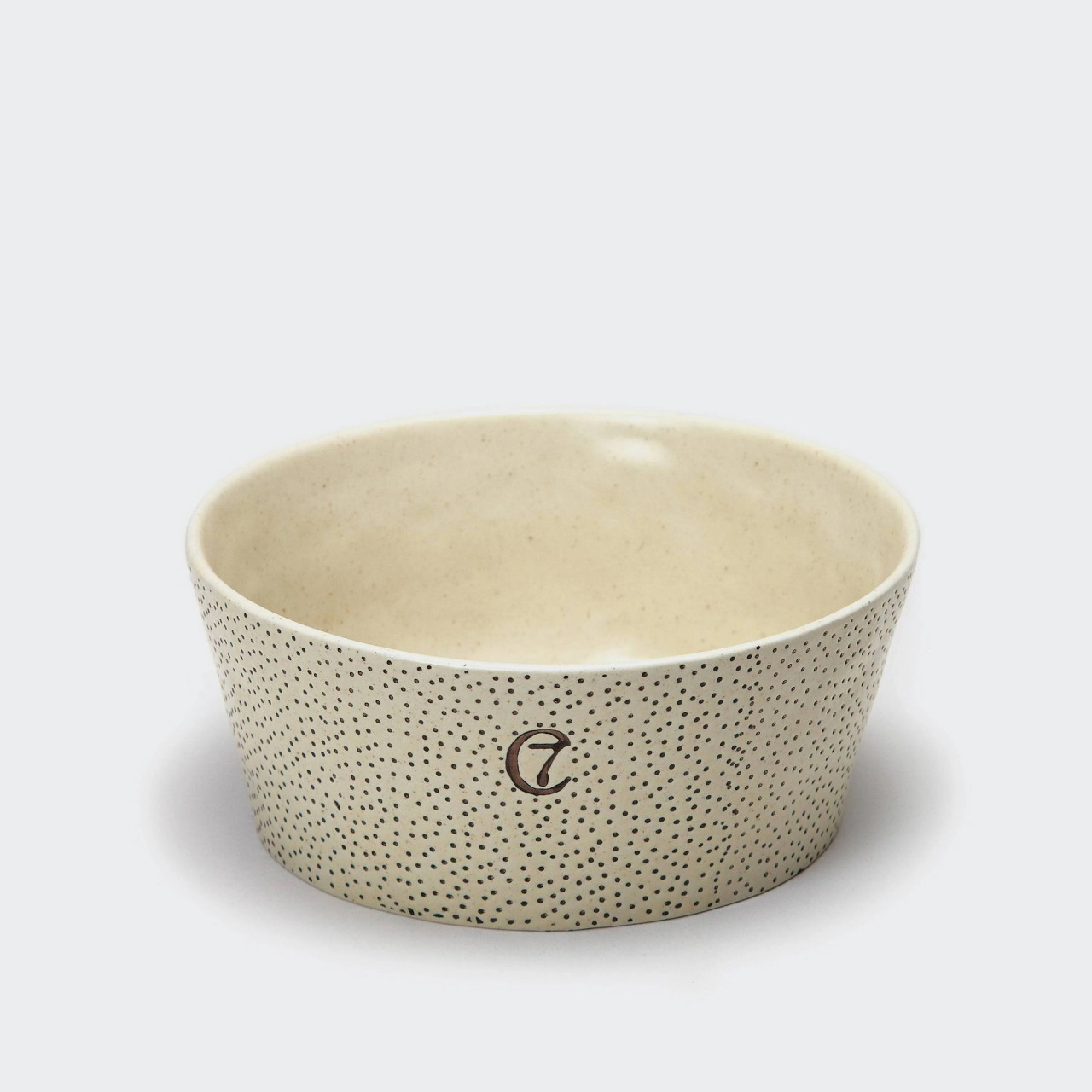 Dog Bowl Yoji Cream/ Dots