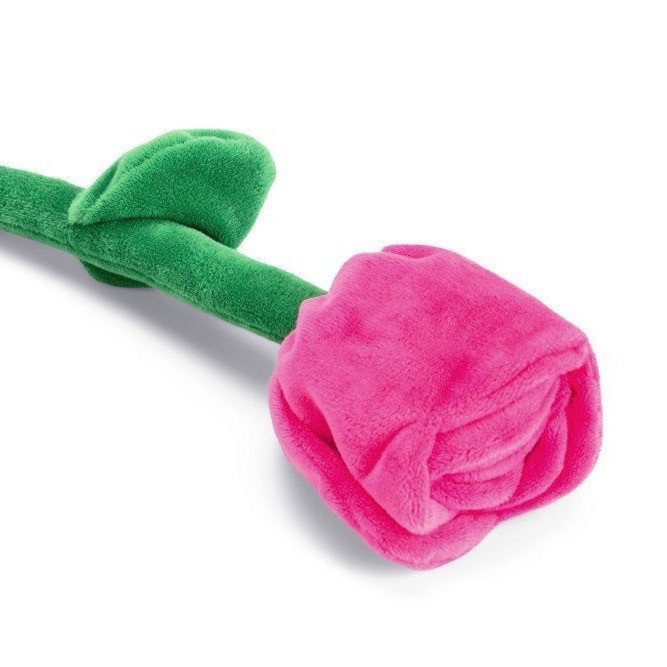 Beeztees dog toy pink tulip