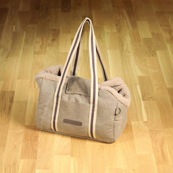 Dog Bag Lucca Canvas Sand