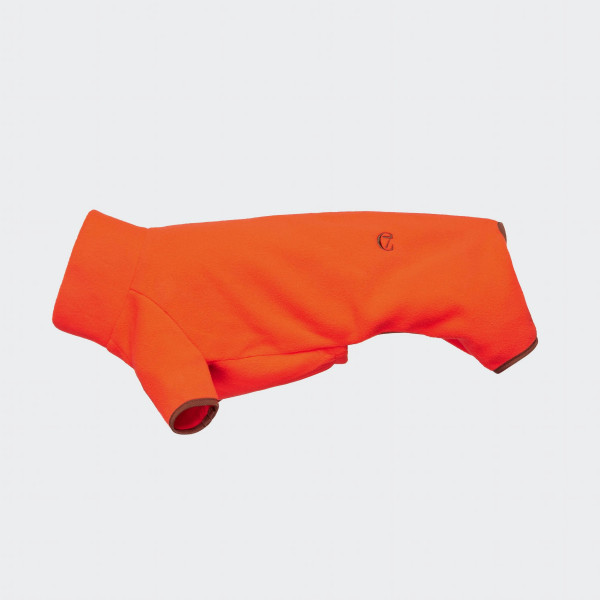 Hundepullover Dackel Fleece Cornwall Neon Orange