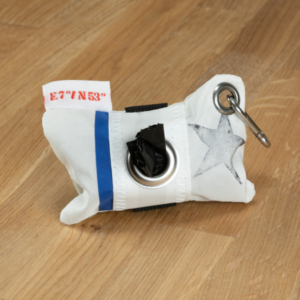 Dog excrement bag dispenser blue