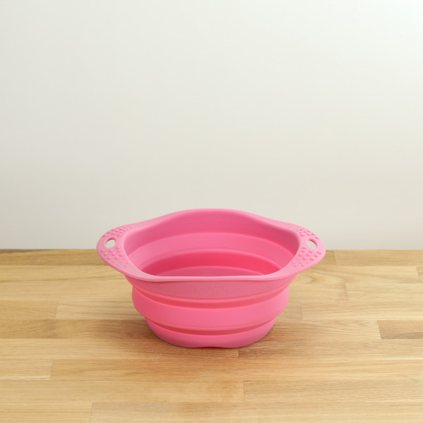 Dog Travel Bowl Pink