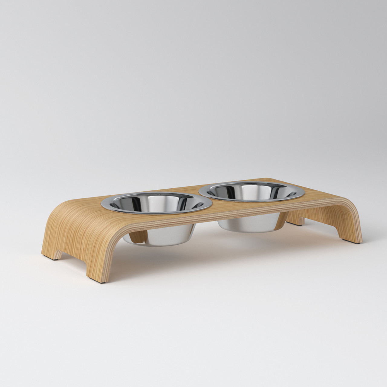 dogBar® S oak light with porcelain bowl