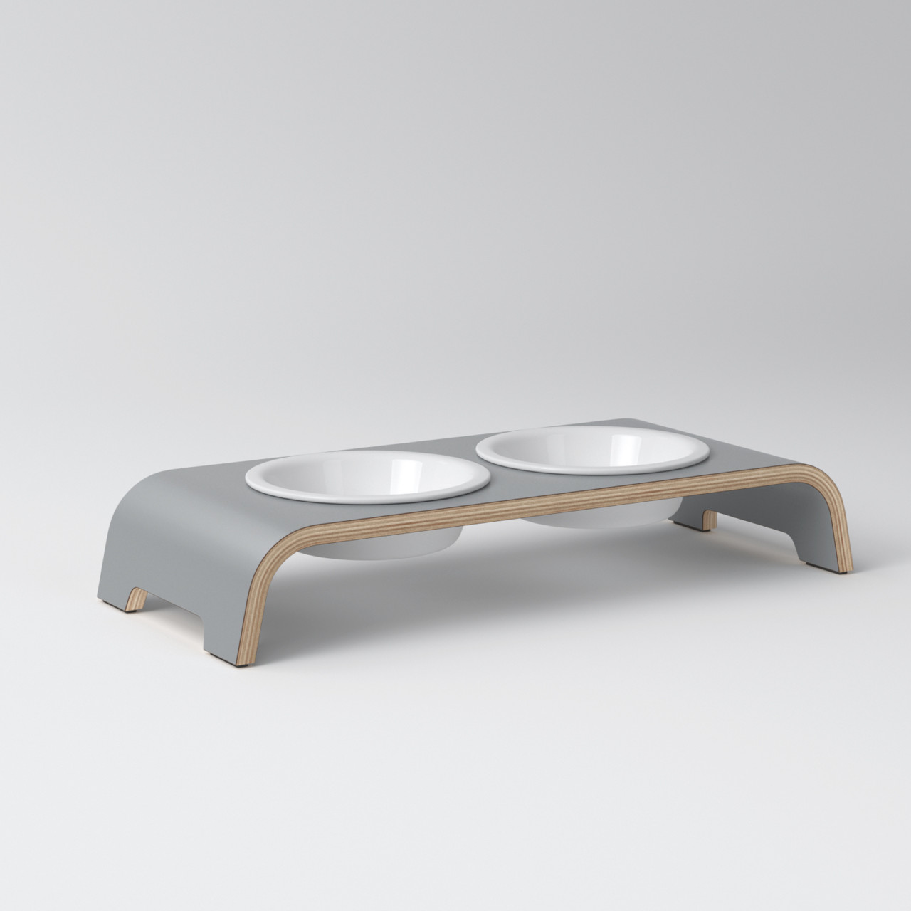 dogBar® S grey with porcelain bowl