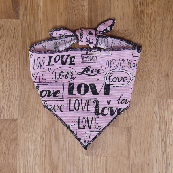 Hundehalstuch Love