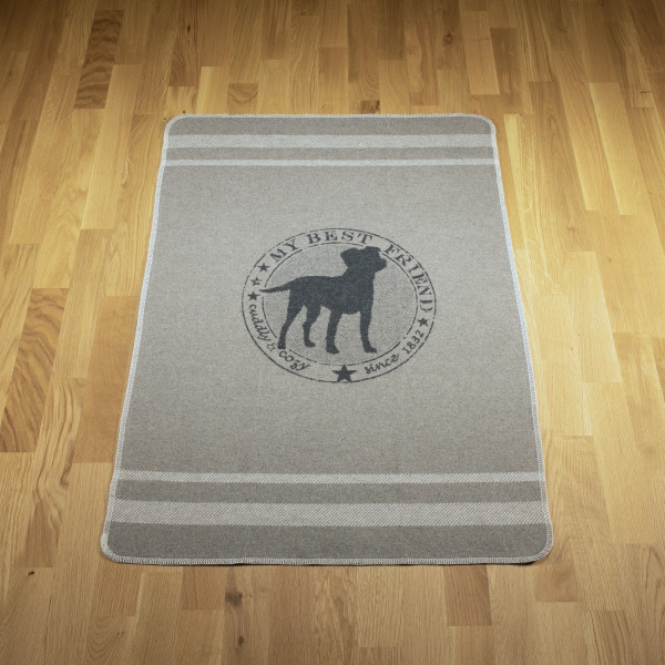 Hundedecke „cuddly & cozy” rauch