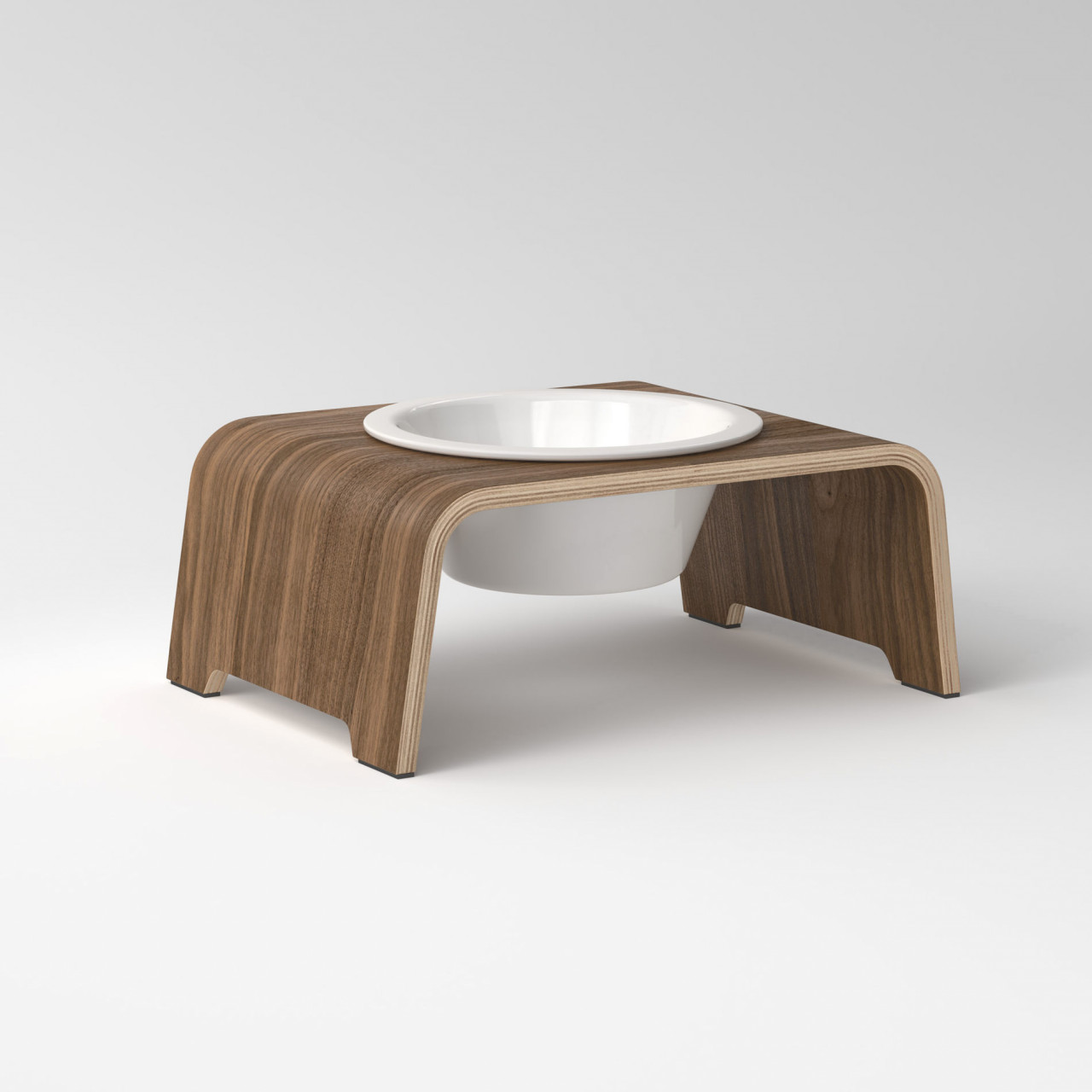 dogBar® Single Oak light with porcelain bowl