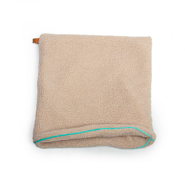 Teddy Dream Luxuriöser Türkis Schlafsack für Kleine Hunde
