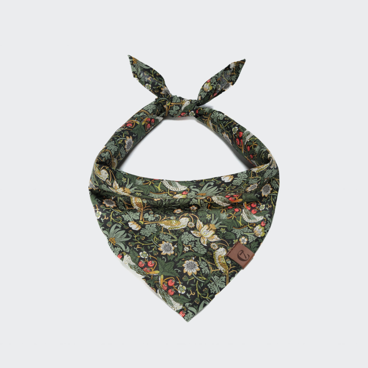 Dog bandana strawberry thief