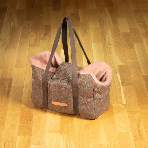 Dog Bag Milano Herringbone Brown