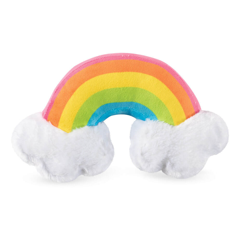 Hundespielzeug Regenbogen mit Wolken