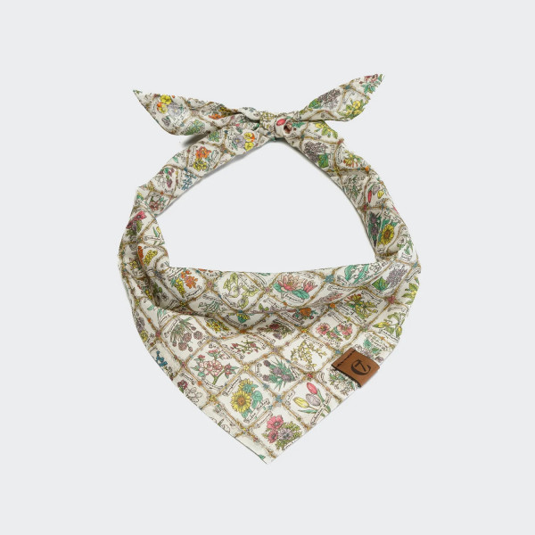 Dog bandana flower squares