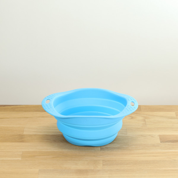 Dog Travel Bowl blue