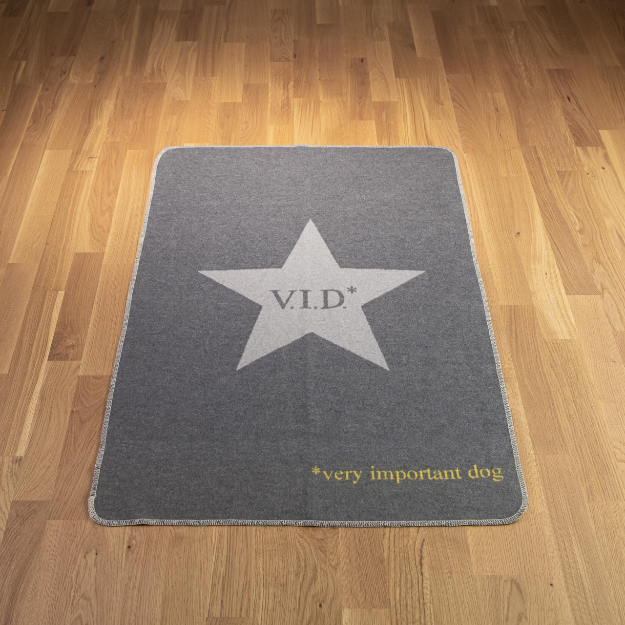 Hundedecke V.I.D. hellgrau-dunkelgrau