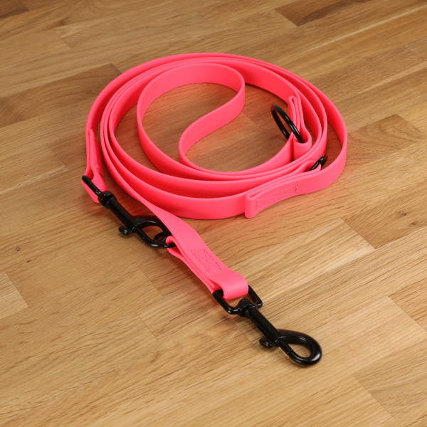 Dog leash "Lagos" Biothane® Neon Pink