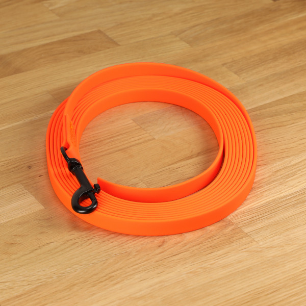 Tracking leash "Lagos" Biothane® Neonorange